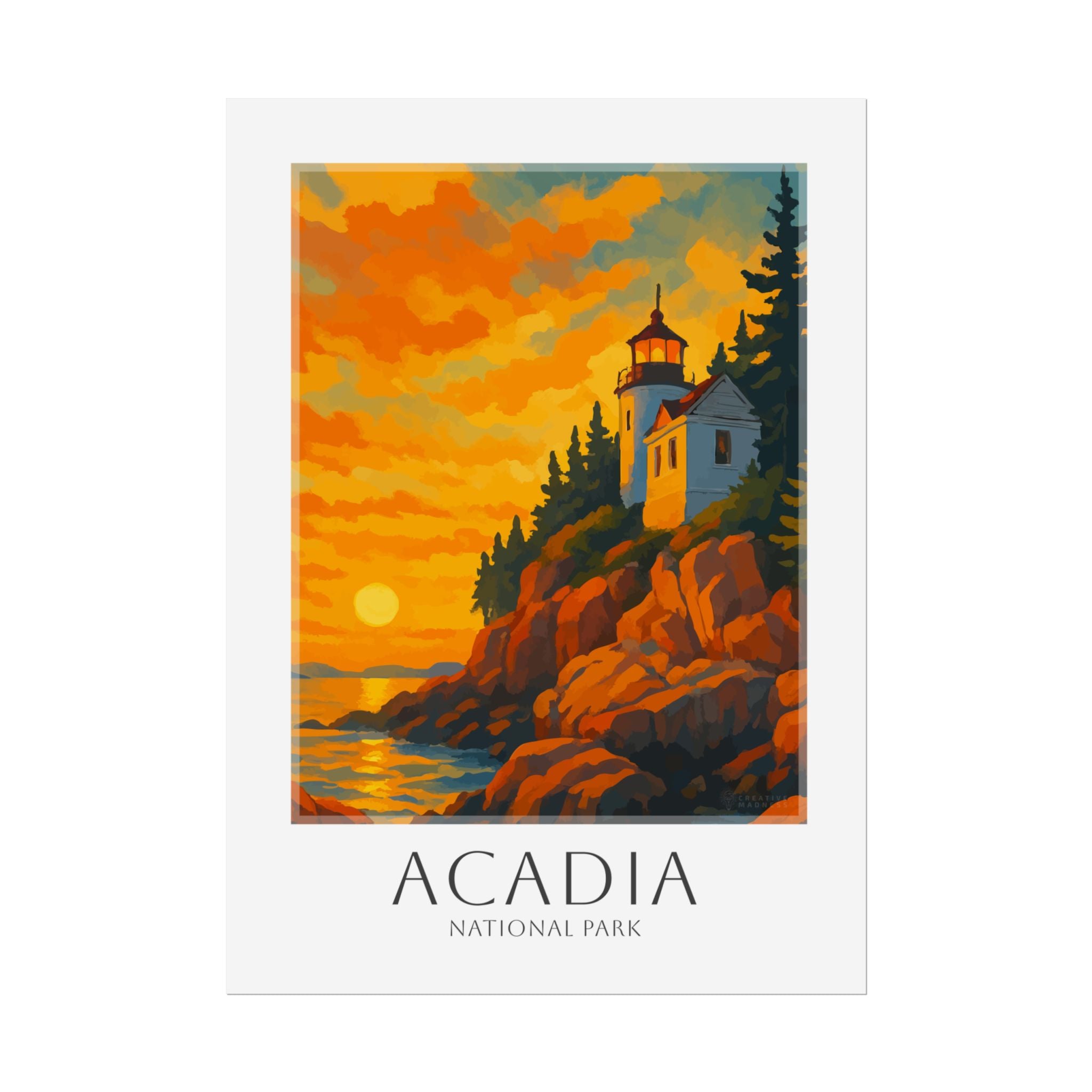 ACADIA * Travel Poster * National Park Wall Art