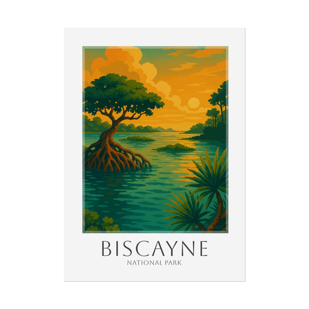 BISCAYNE * Travel Poster * National Park Wall Art