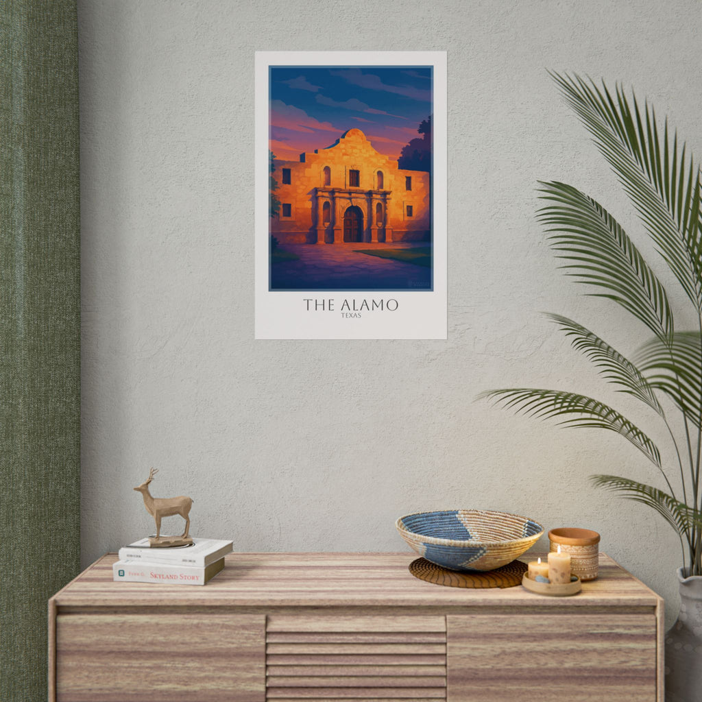 The Alamo Travel Poster