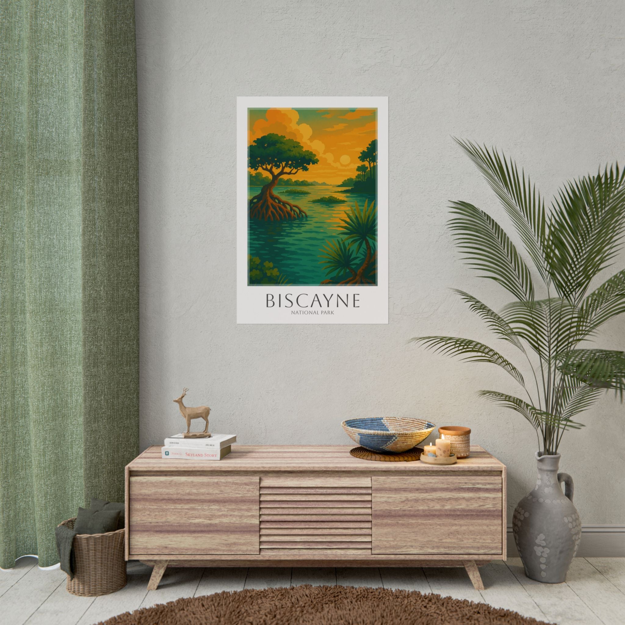 BISCAYNE * Travel Poster * National Park Wall Art
