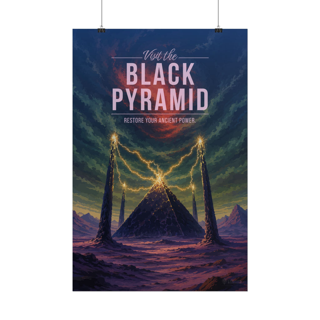 Black Pyramid Travel Poster