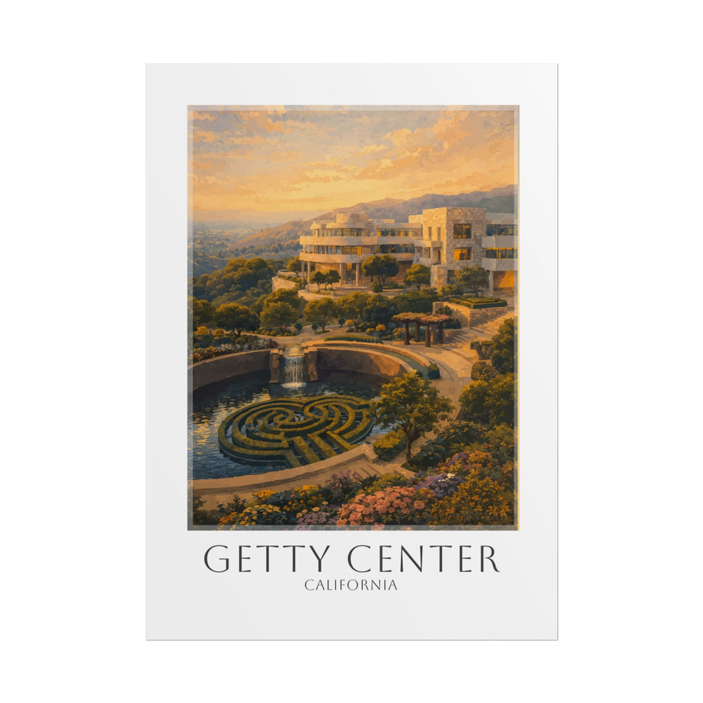 Getty Center Travel Poster