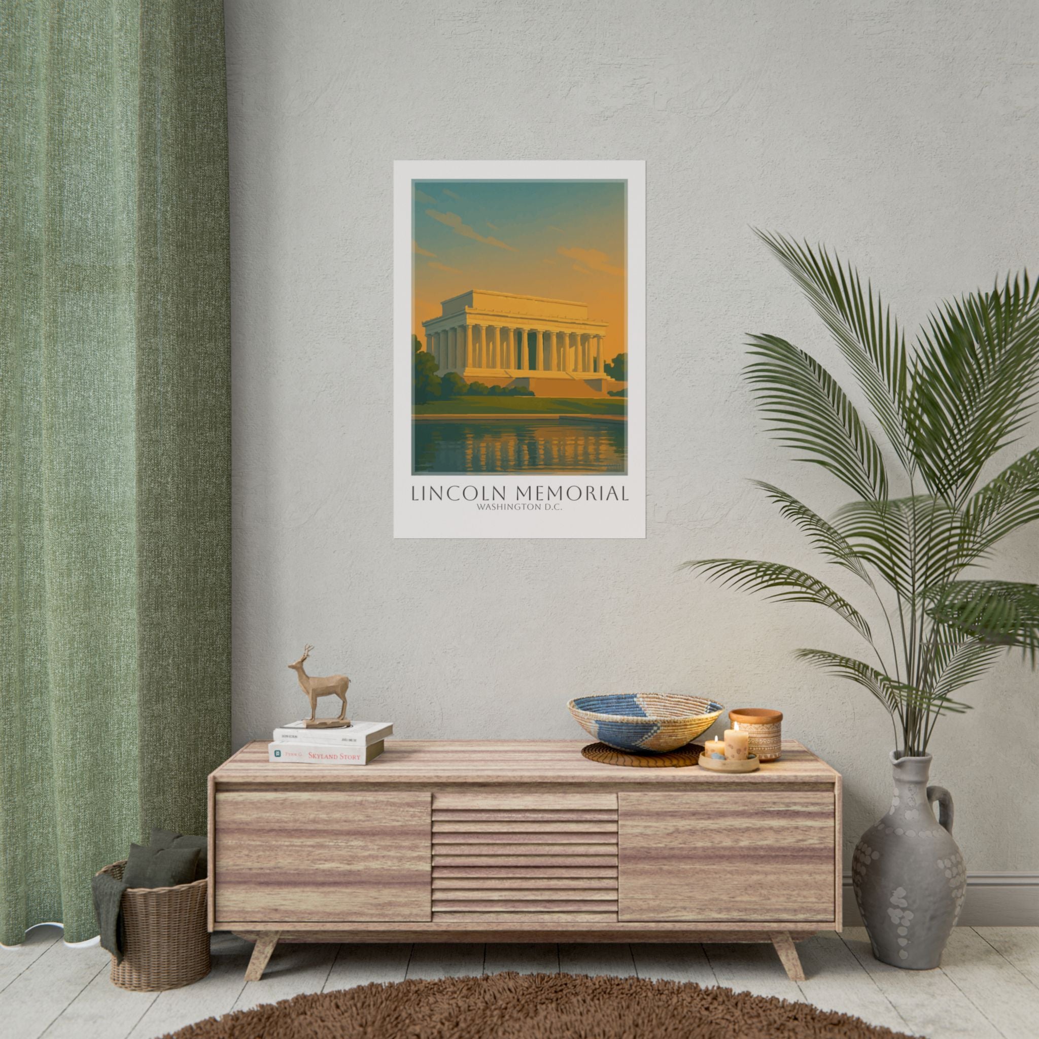 Lincoln Memorial Travel Poster