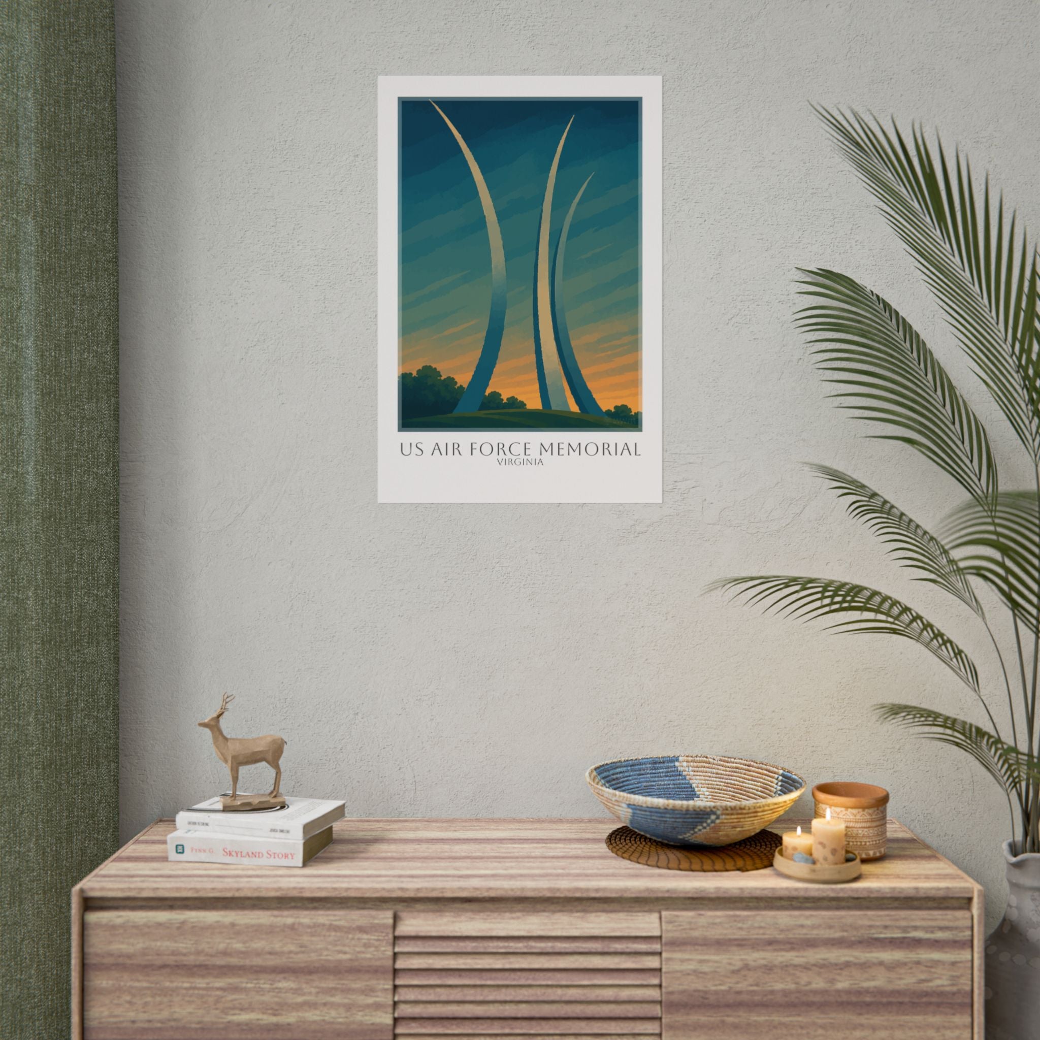 Us Air Force Memorial Travel Poster