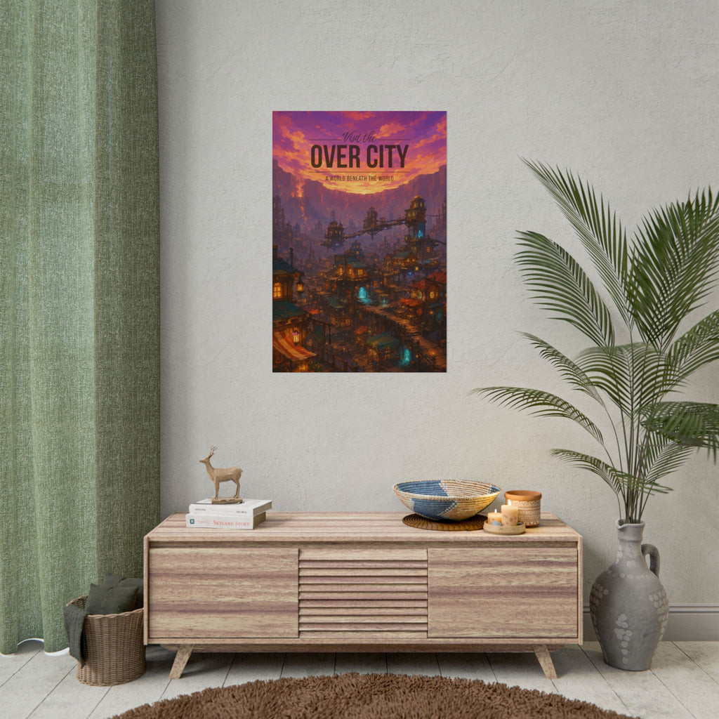 Over City Travel Poster