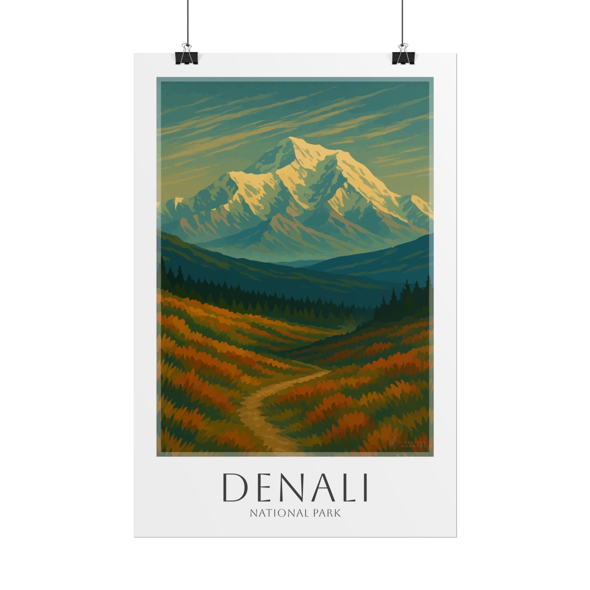 DENALI * Travel Poster * National Park Wall Art