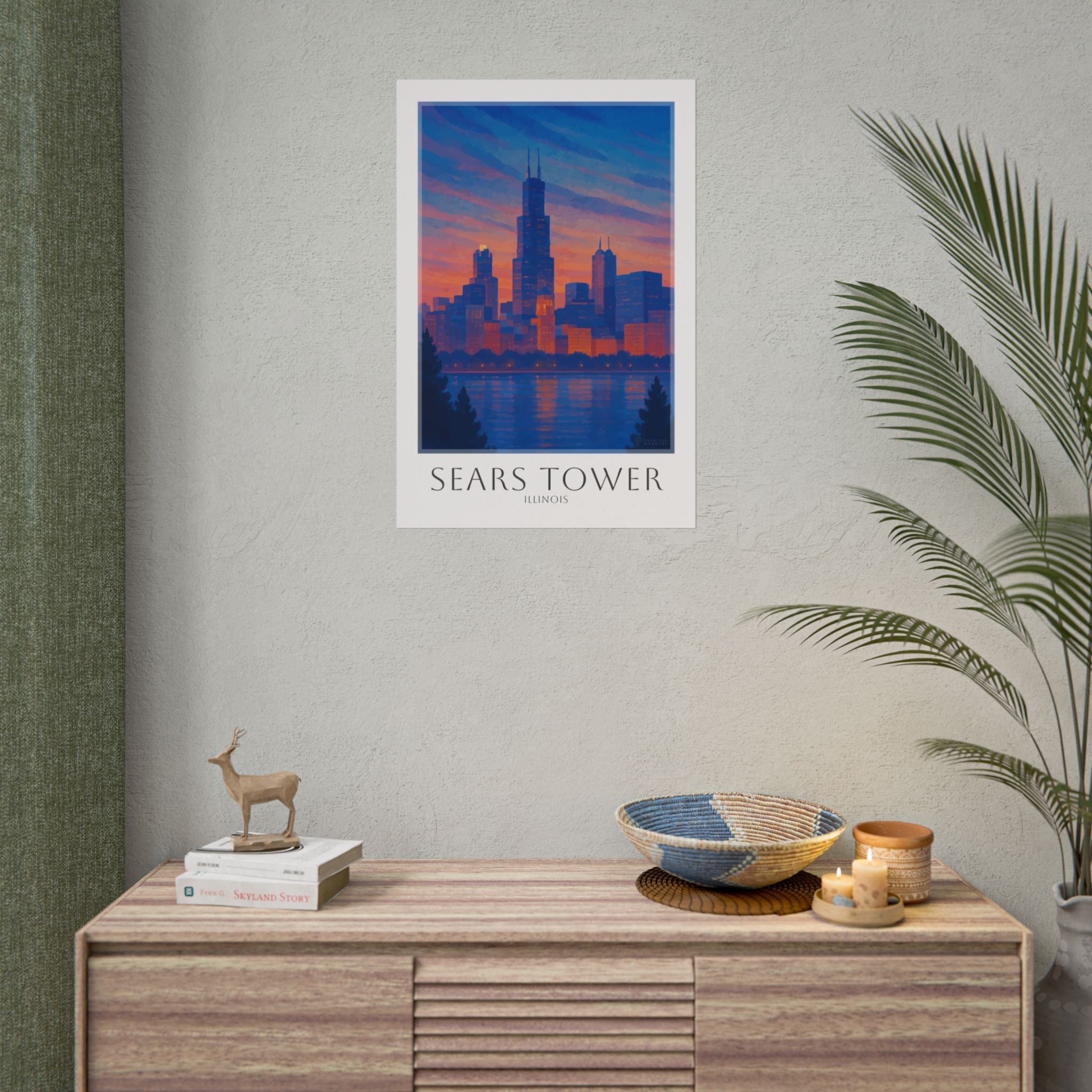 Sears Tower Travel Poster