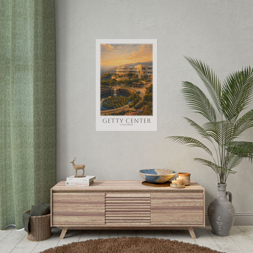 Getty Center Travel Poster