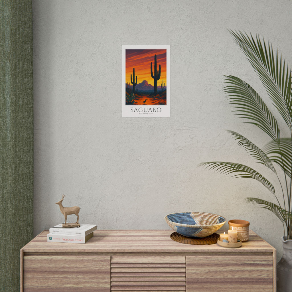 SAGUARO * Travel Poster * National Park Wall Art