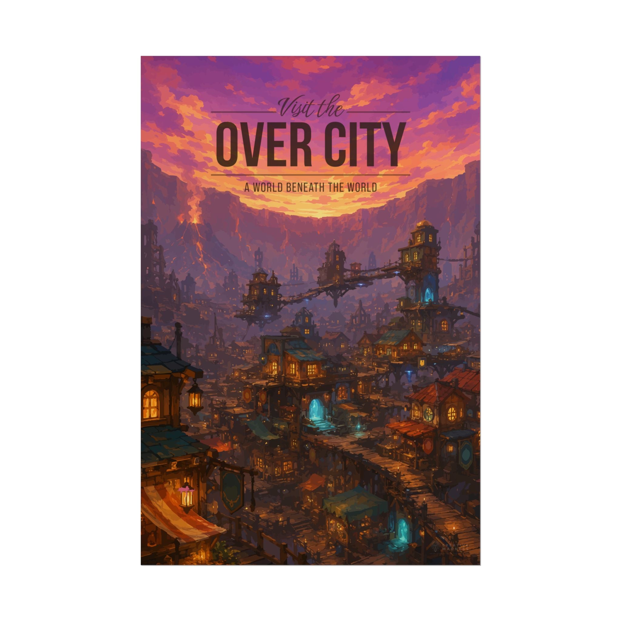 Over City Travel Poster