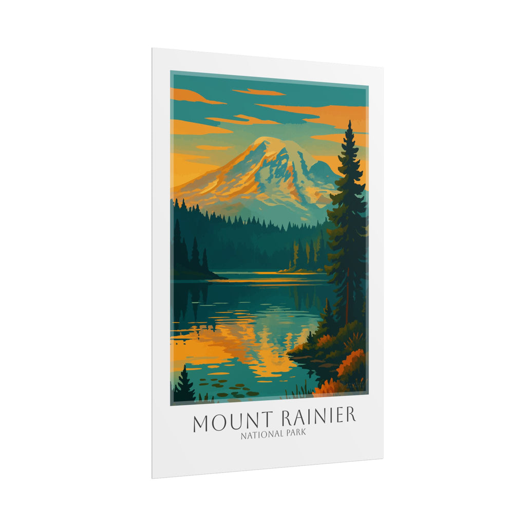 MOUNT RAINIER * Travel Poster * National Park Wall Art