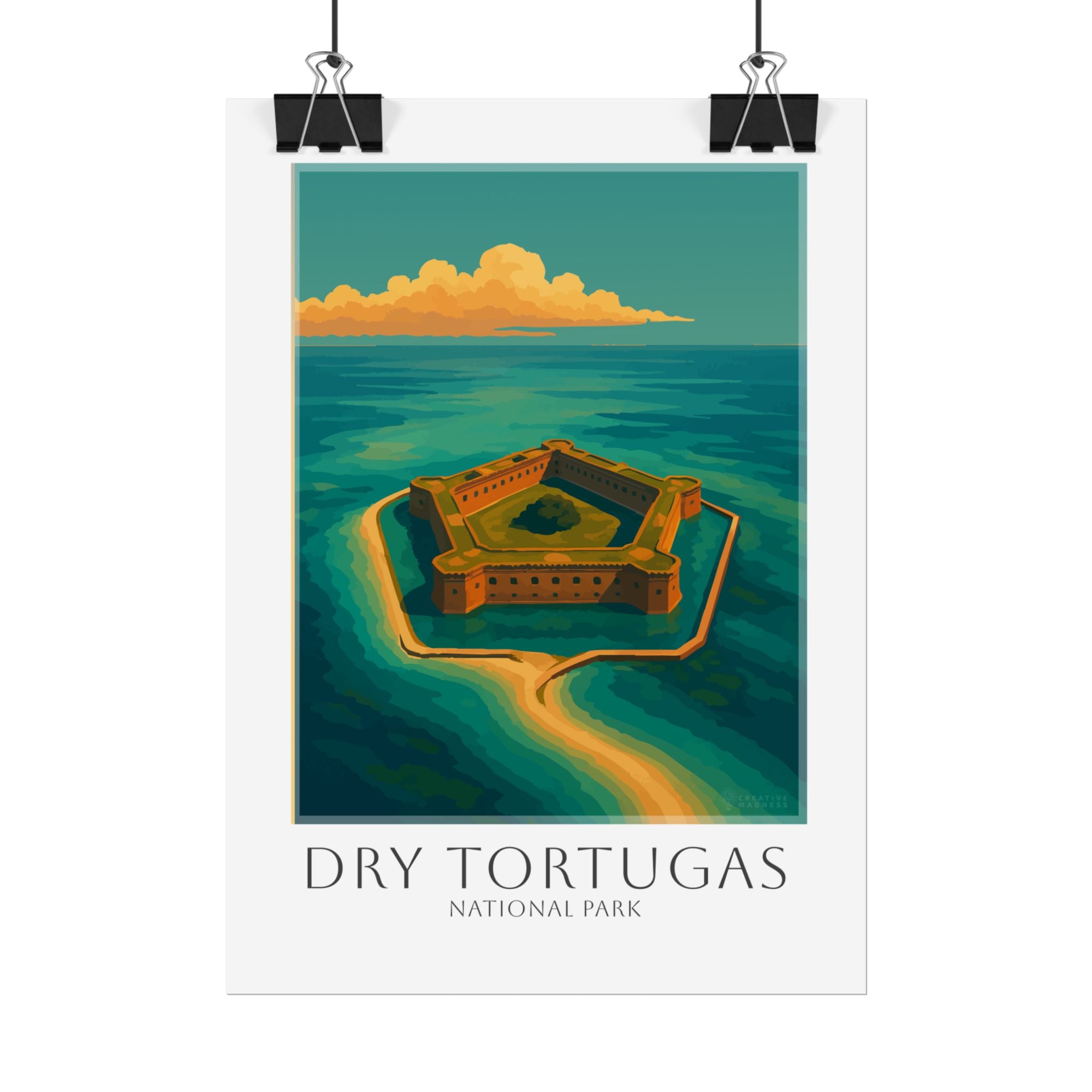 DRY TORTUGAS * Travel Poster * National Park Wall Art