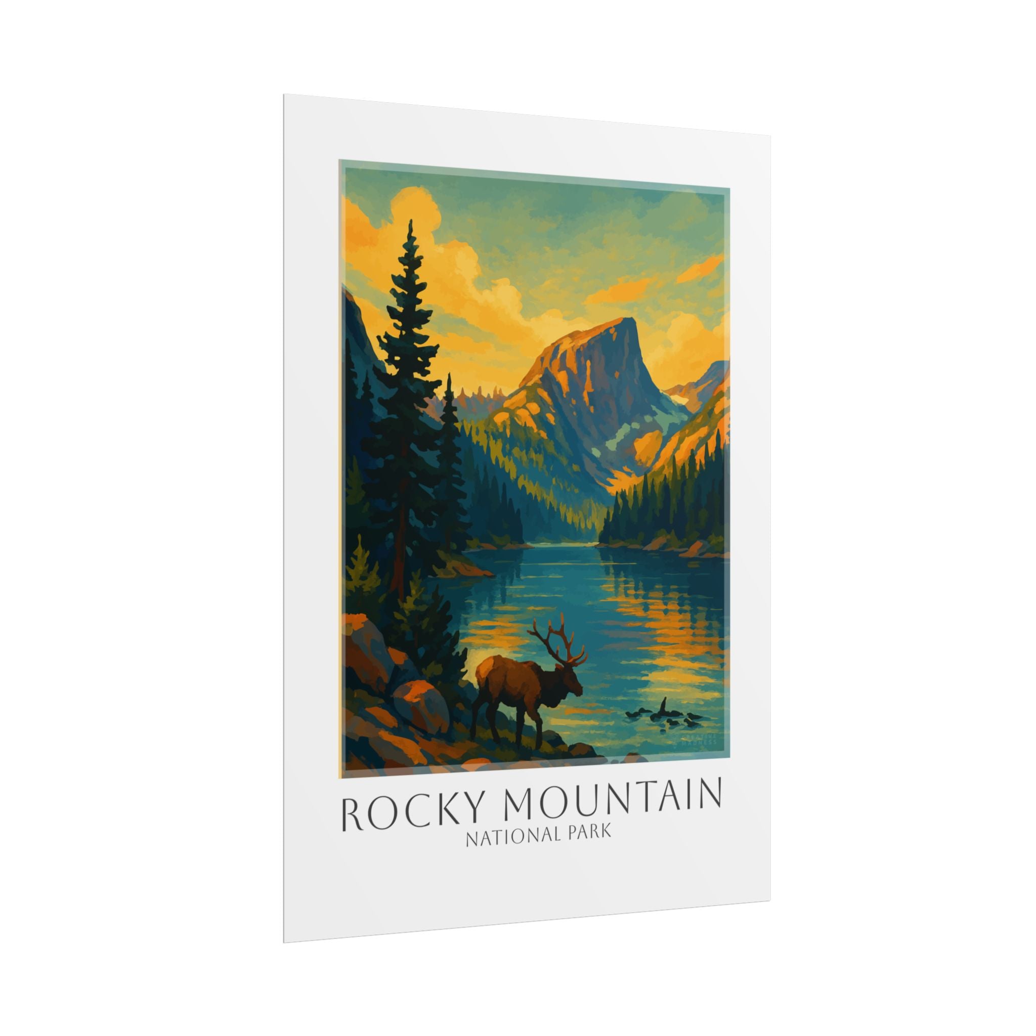 ROCKY MOUNTAIN  * Travel Poster * National Park Wall Art