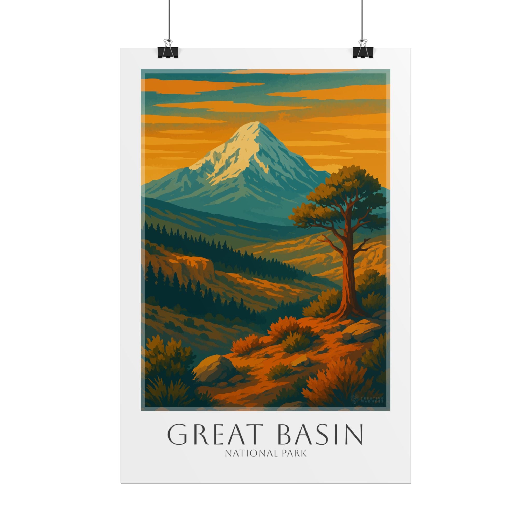 GREAT BASIN  * Travel Poster * National Park Wall Art