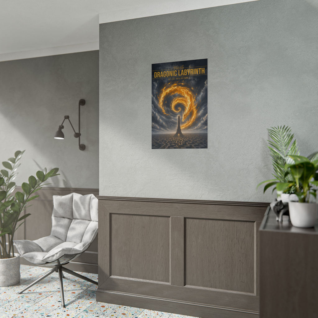 Dragonic Labyrinth Travel Poster