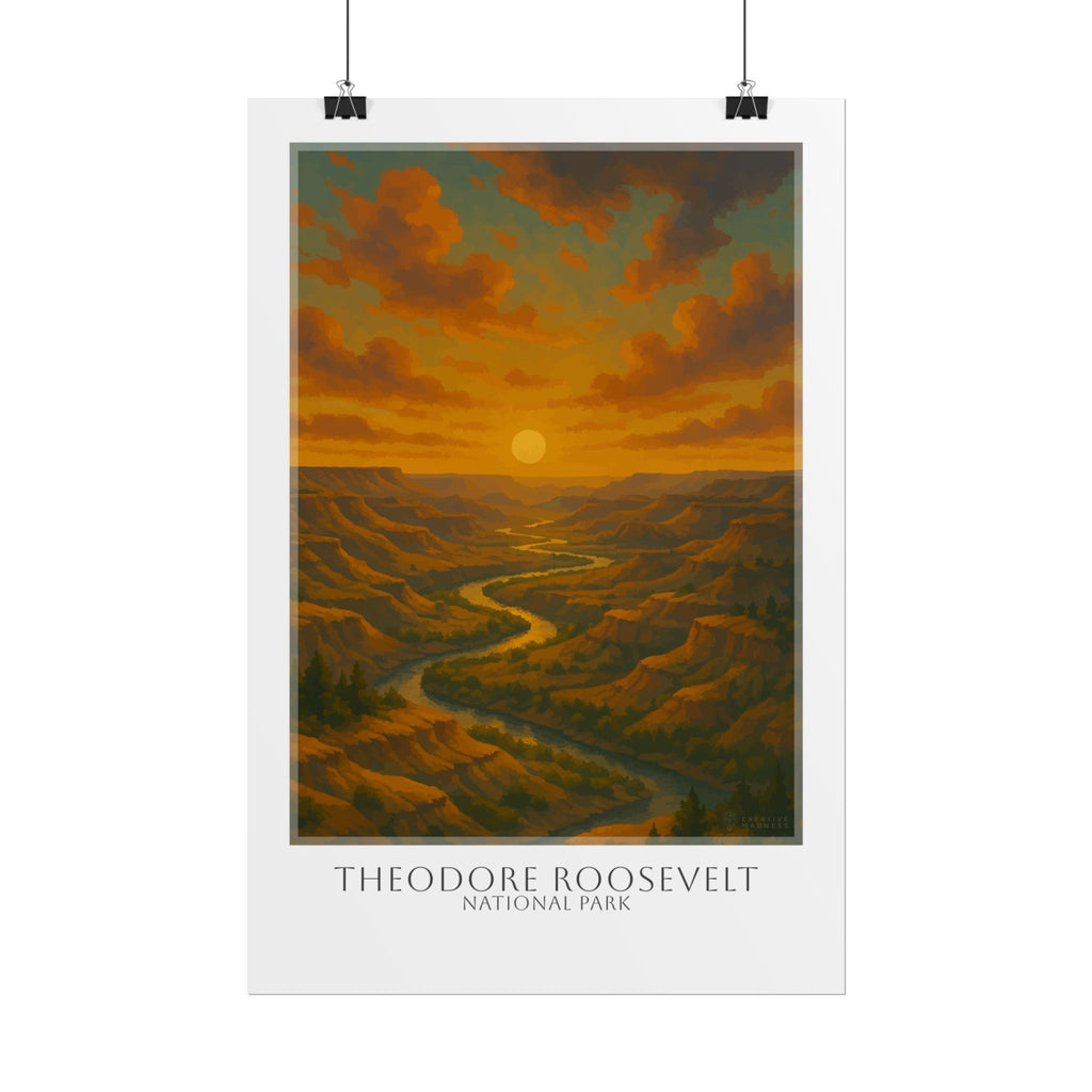THEODORE ROOSEVELT  * Travel Poster * National Park Wall Art