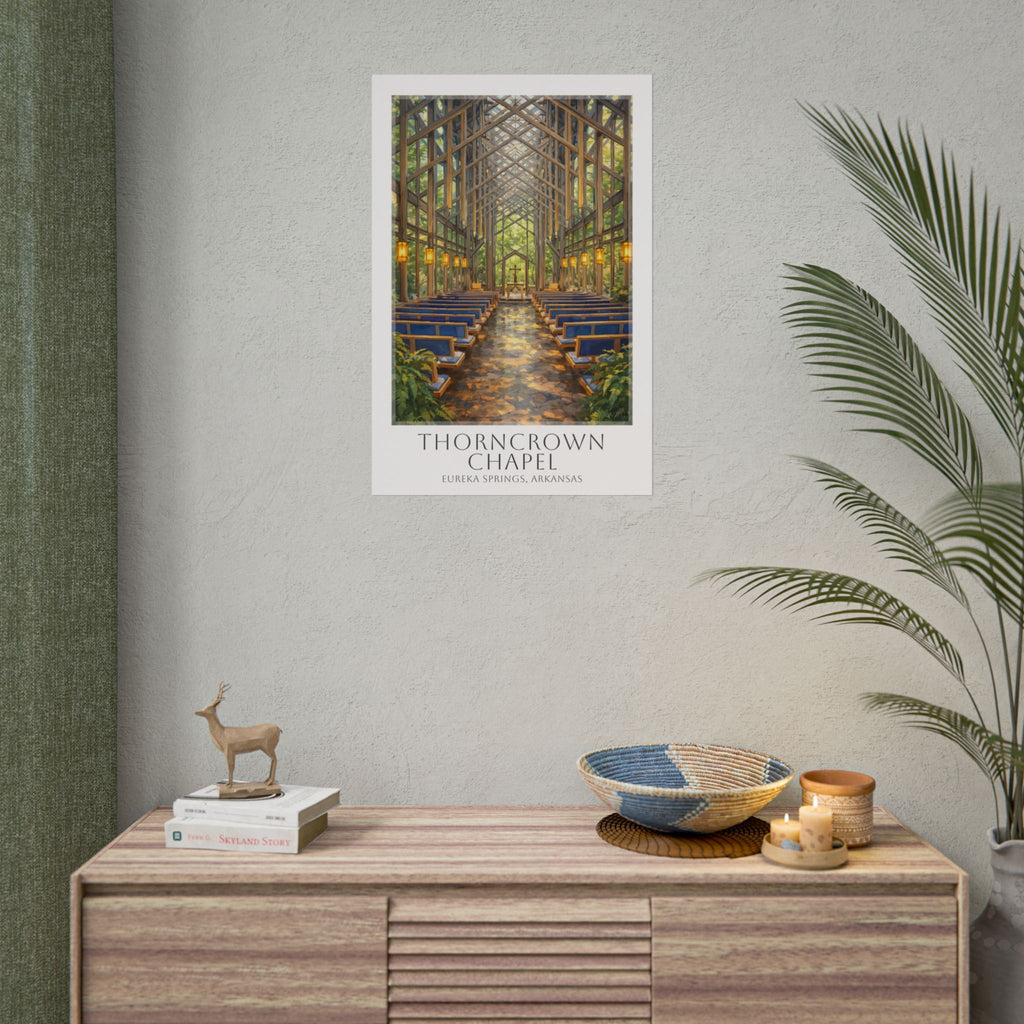 Thorncrown Chapel Travel Poster