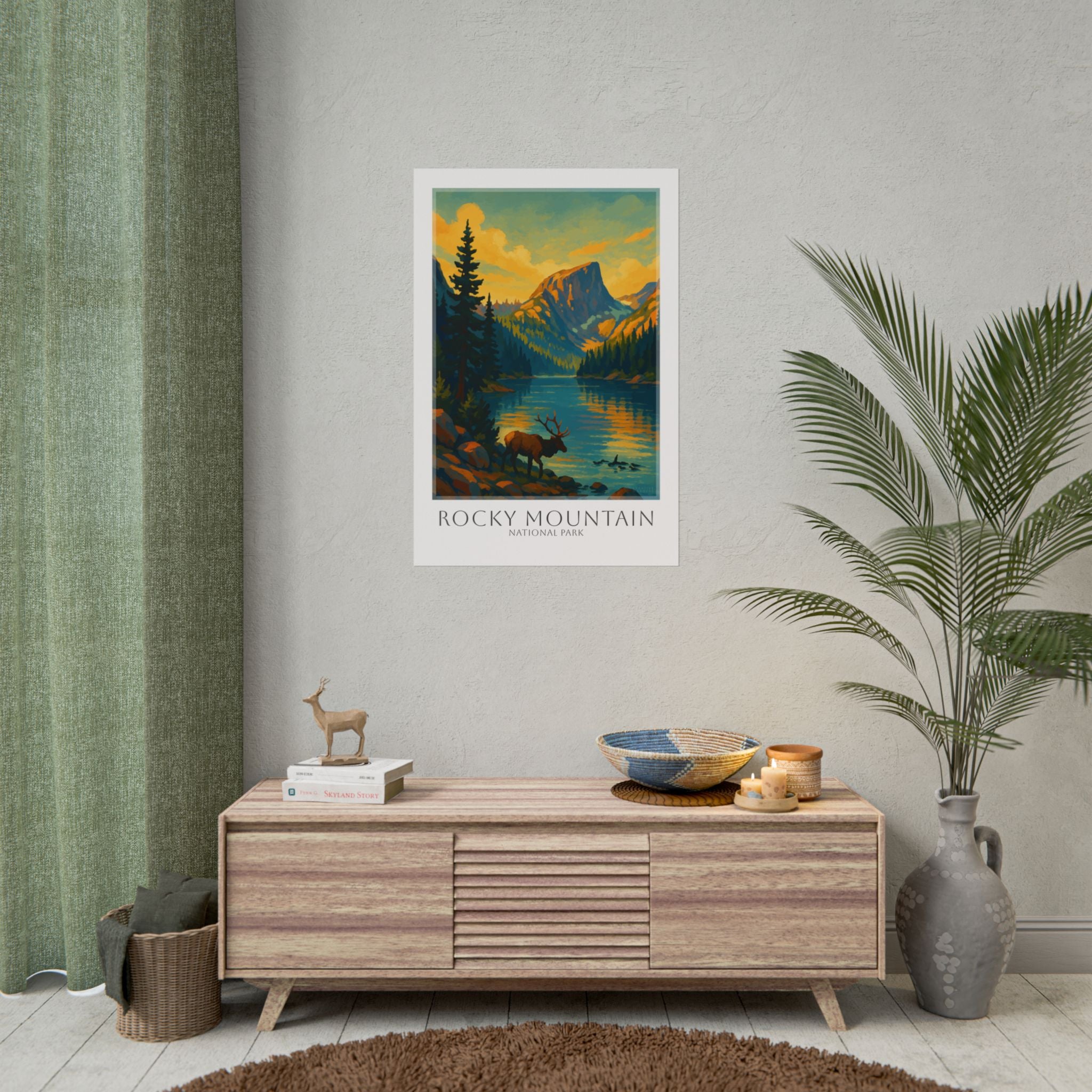 ROCKY MOUNTAIN  * Travel Poster * National Park Wall Art