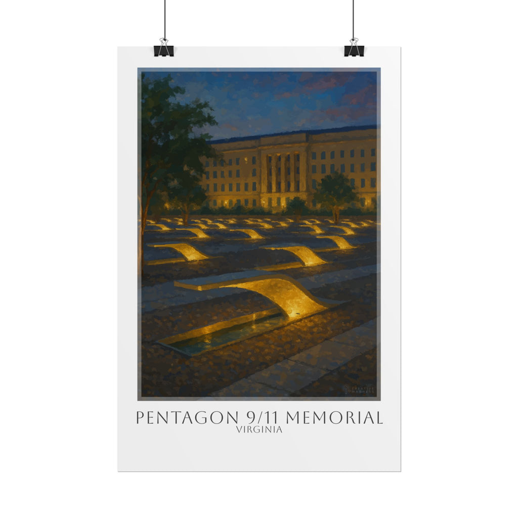 Pentagon 9-11 Memorial Travel Poster