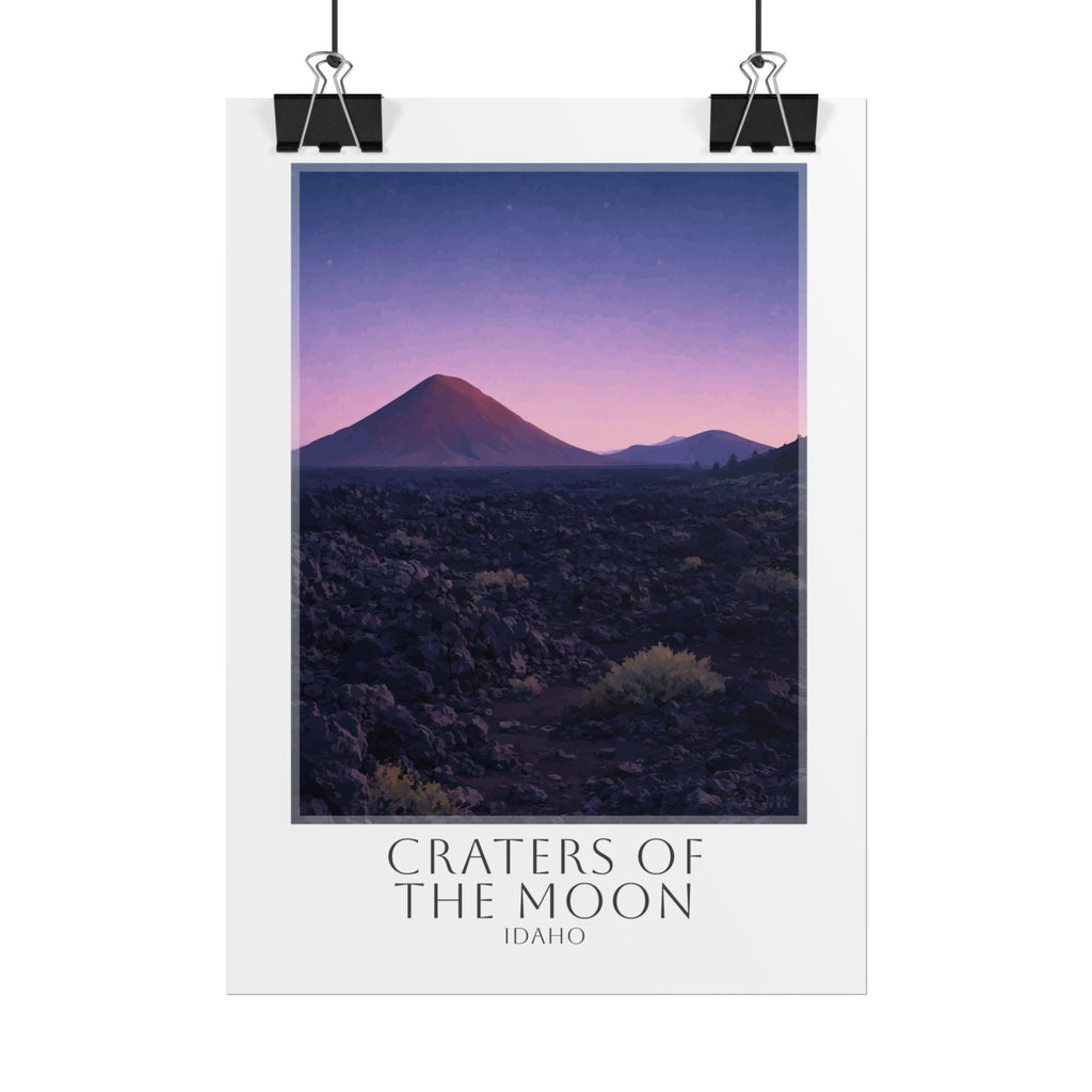 Craters Of The Moon Travel Poster