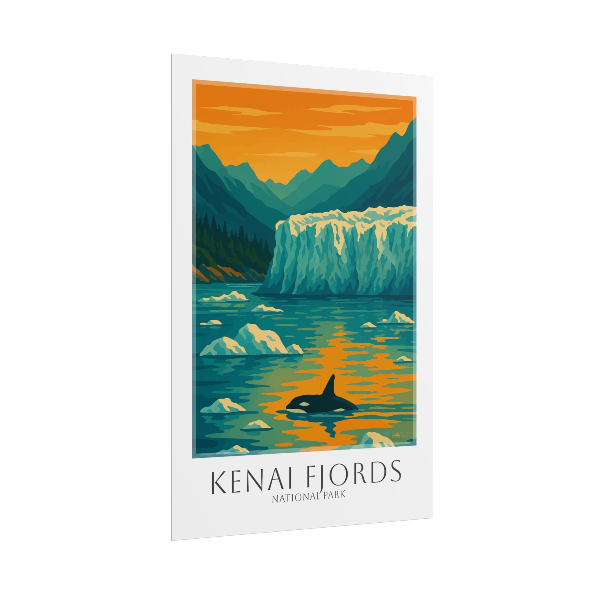 KENAI FJORDS * Travel Poster * National Park Wall Art
