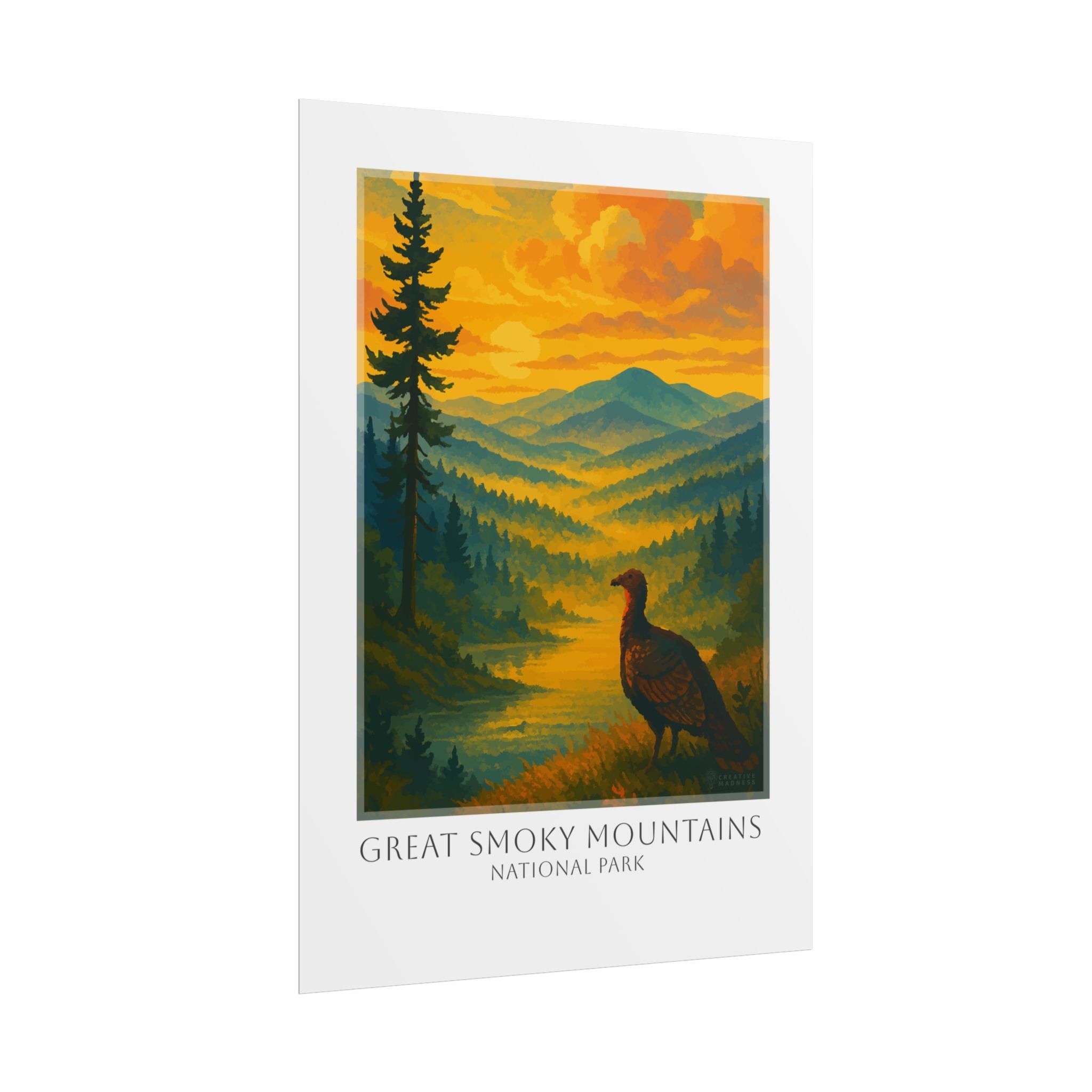 GREAT SMOKY MOUNTAINS  * Travel Poster * National Park Wall Art