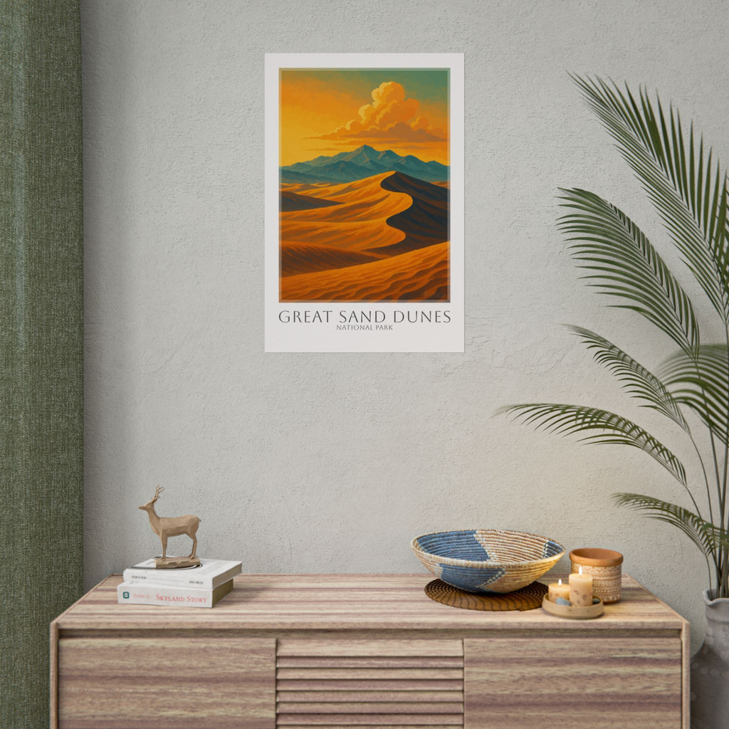 GREAT SAND DUNES  * Travel Poster * National Park Wall Art