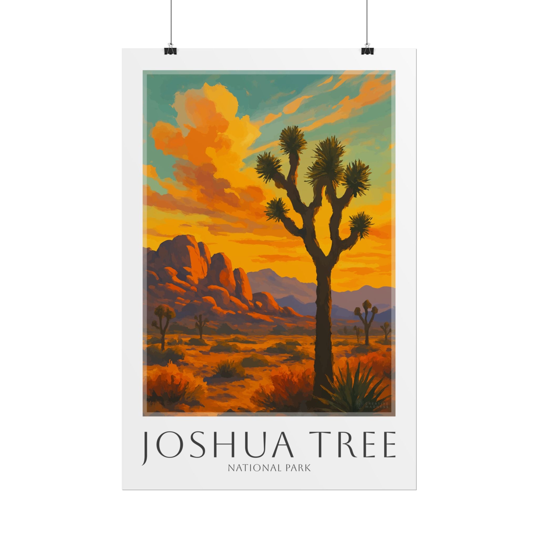 JOSHUA TREE * Travel Poster * National Park Wall Art