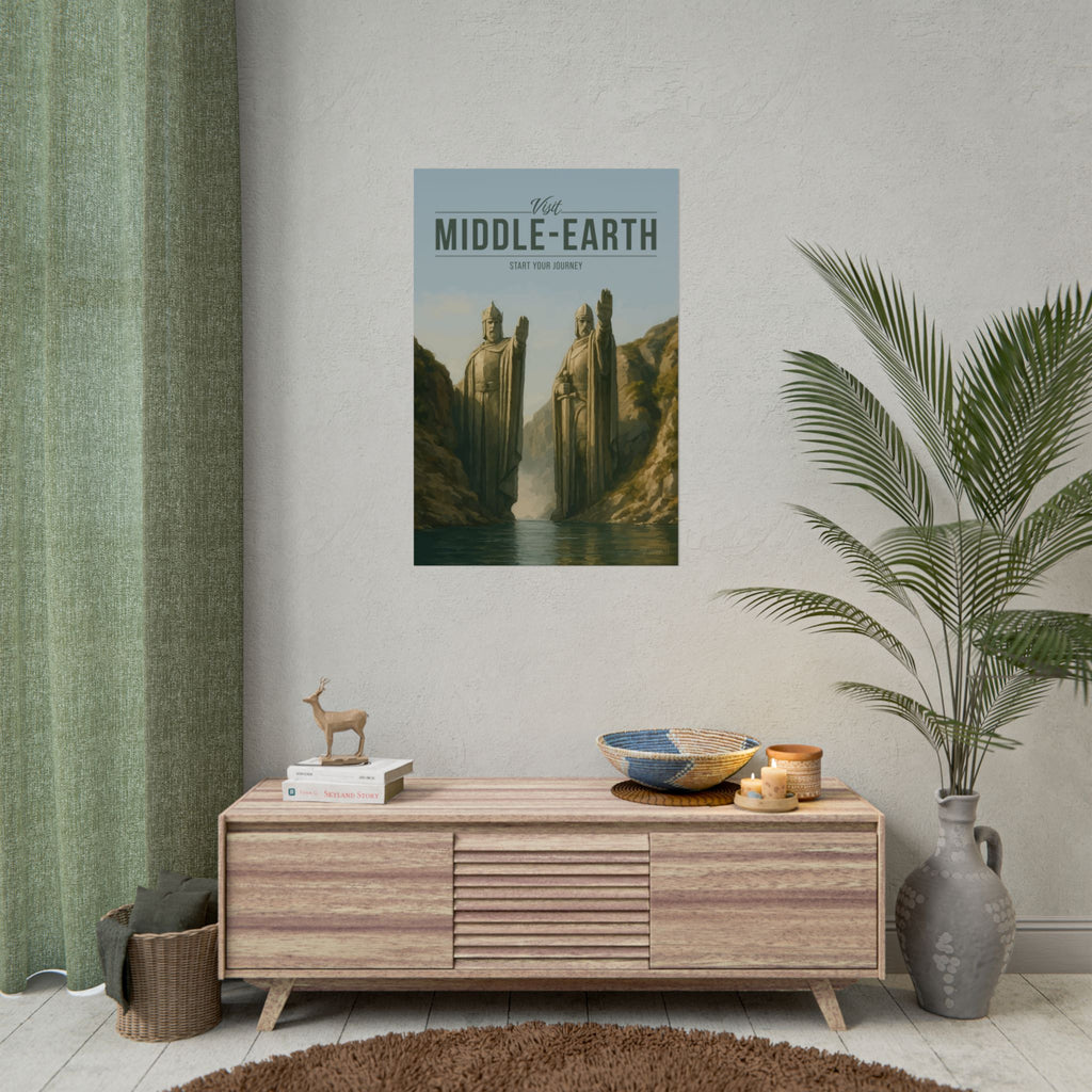 Middle-Earth Travel Poster