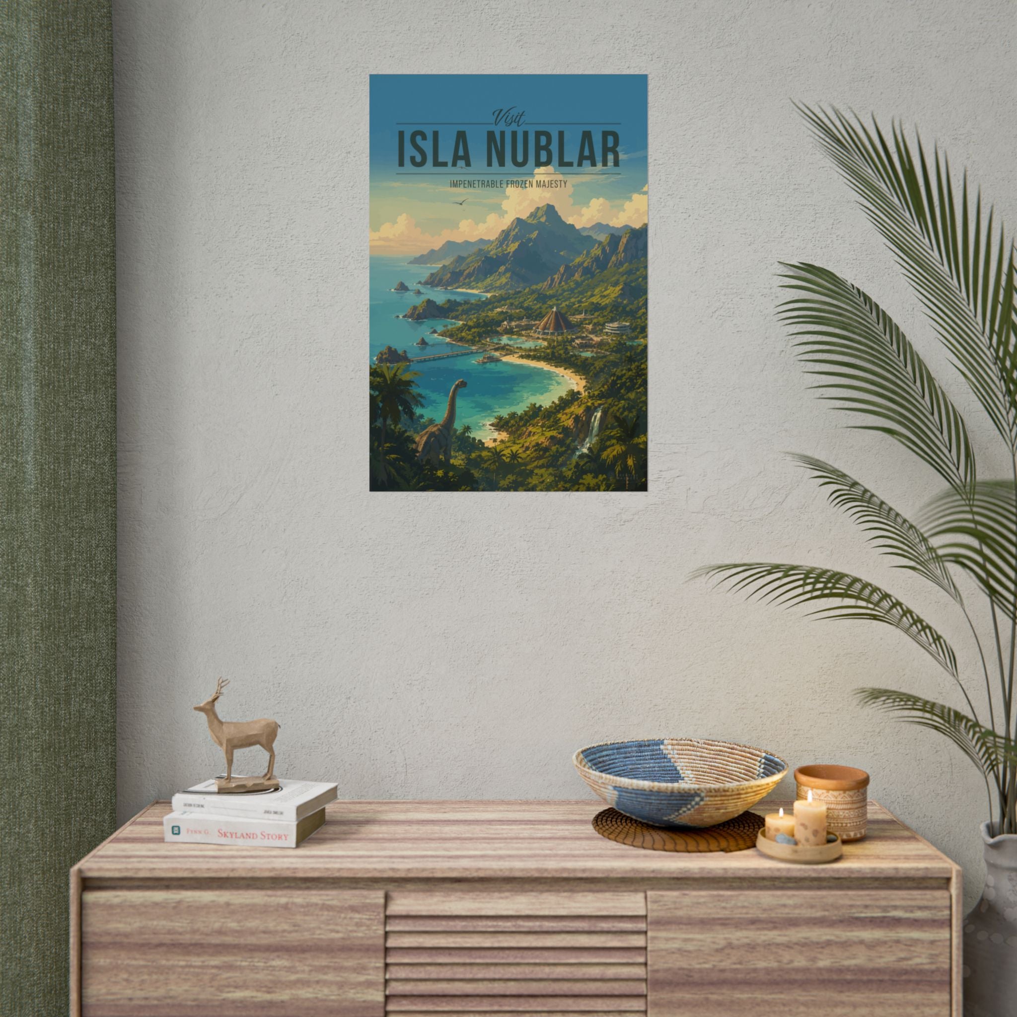 Isla Nublar Travel Poster