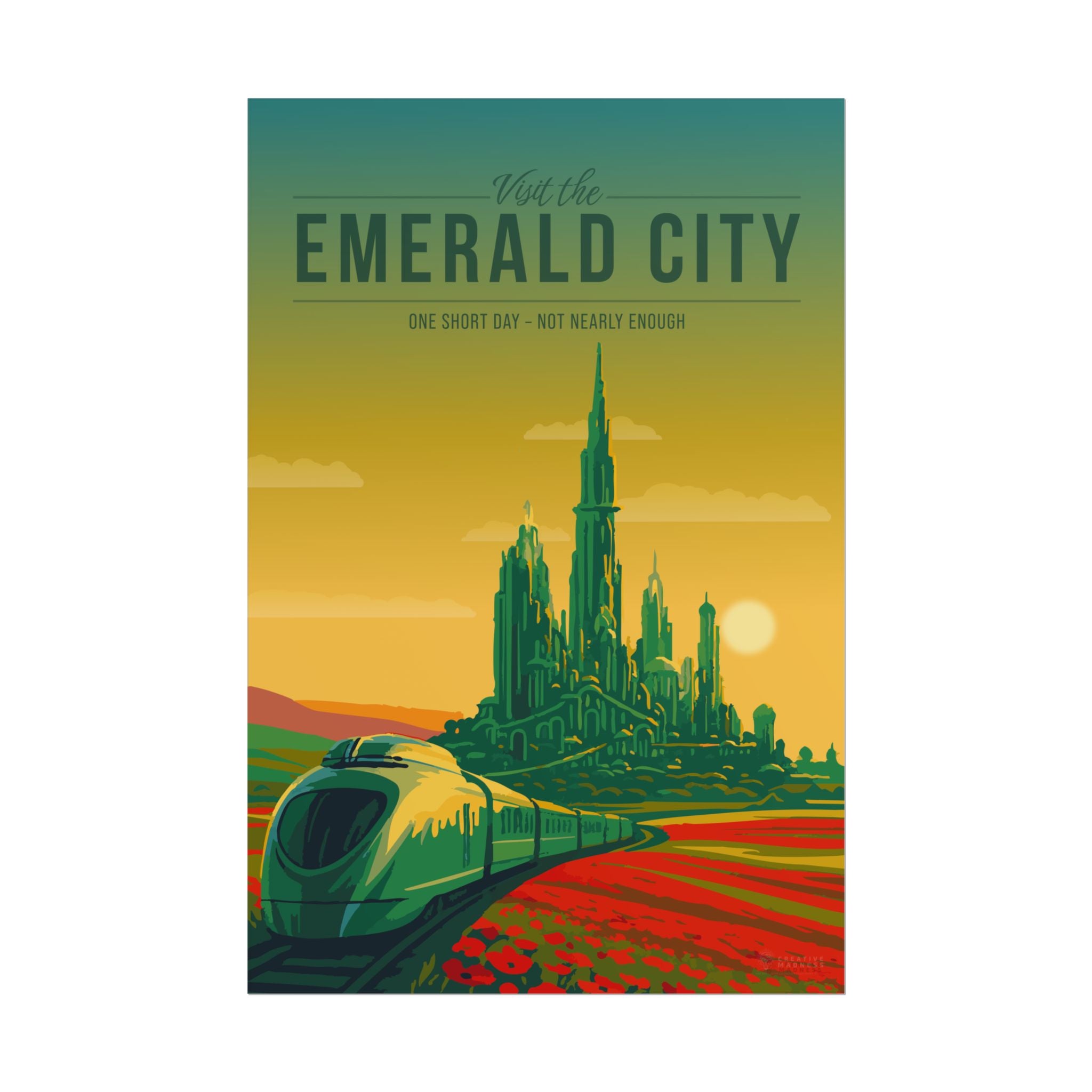 Emerald City Travel Poster