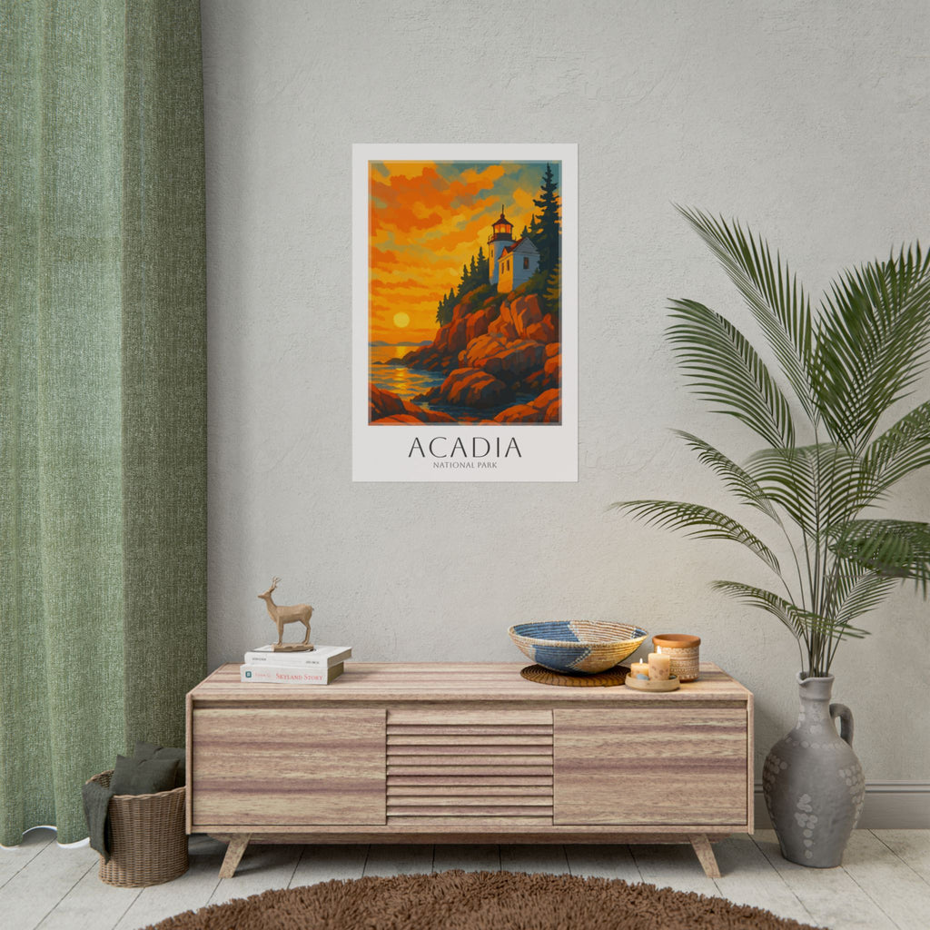 ACADIA * Travel Poster * National Park Wall Art