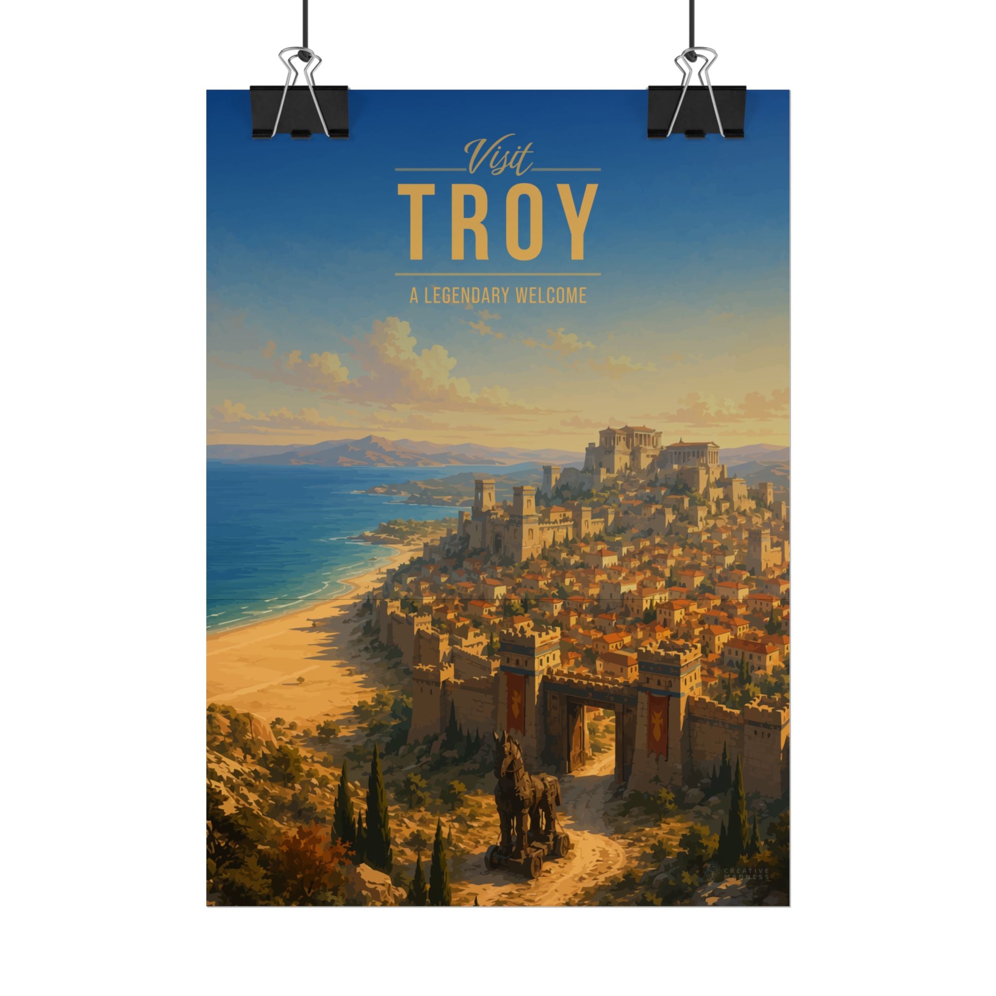 Troy Travel Poster