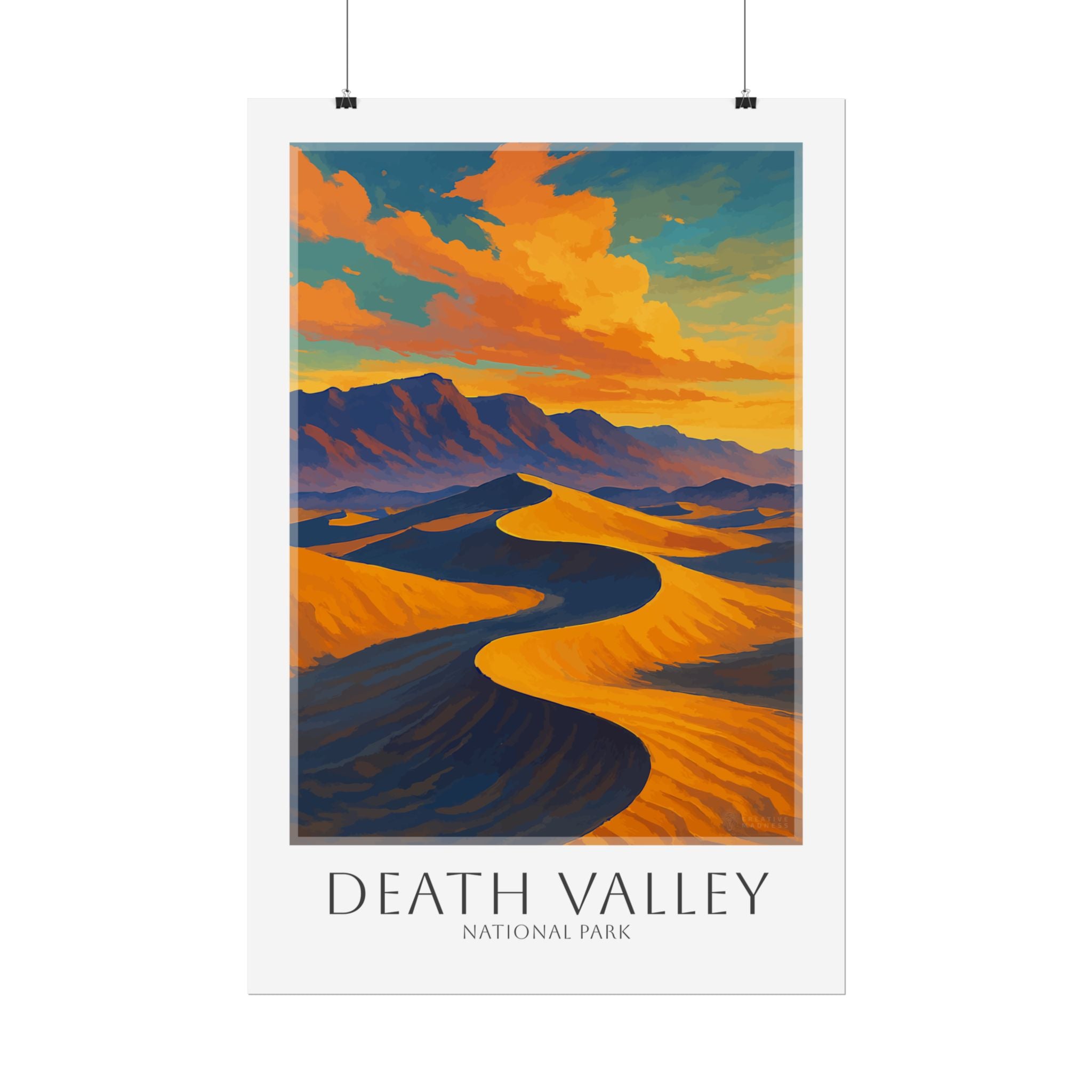DEATH VALLEY * Travel Poster * National Park Wall Art