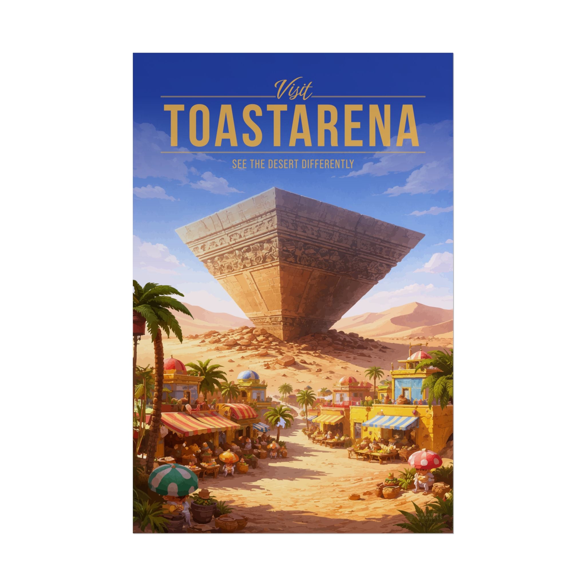 Toastarena Travel Poster