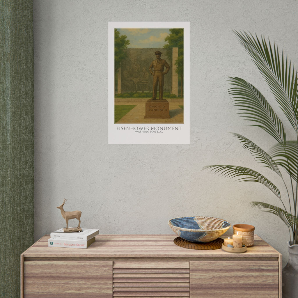 Eisenhower Monument Travel Poster