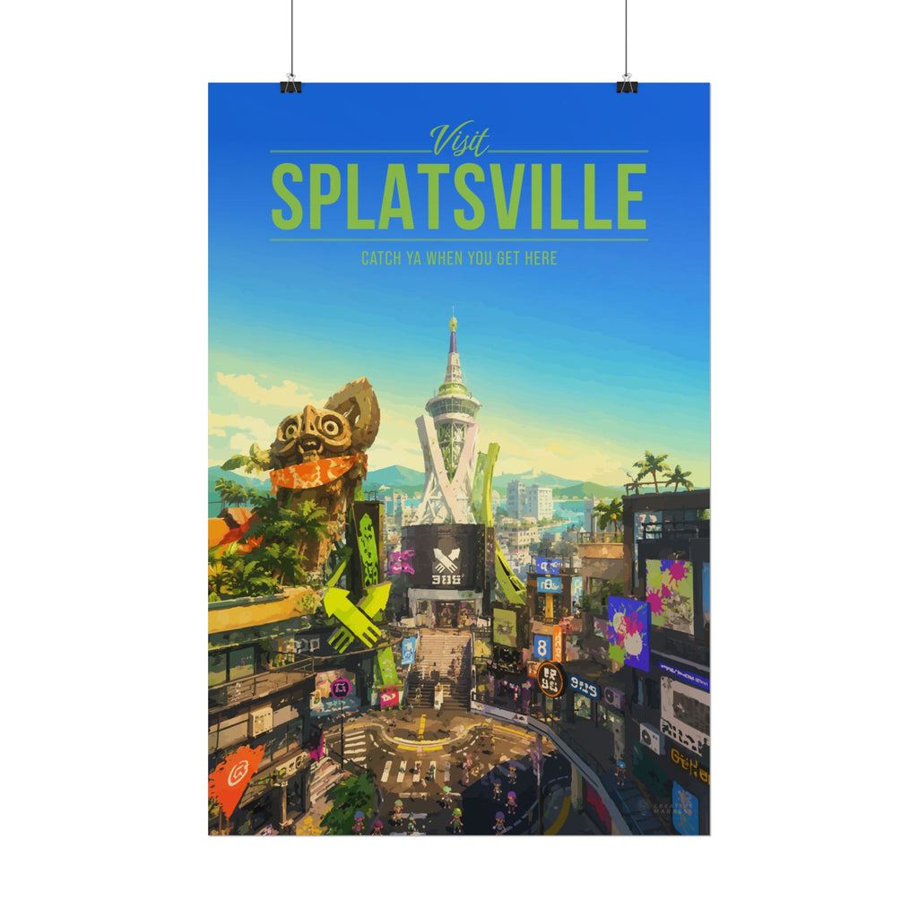 Splatsville Travel Poster