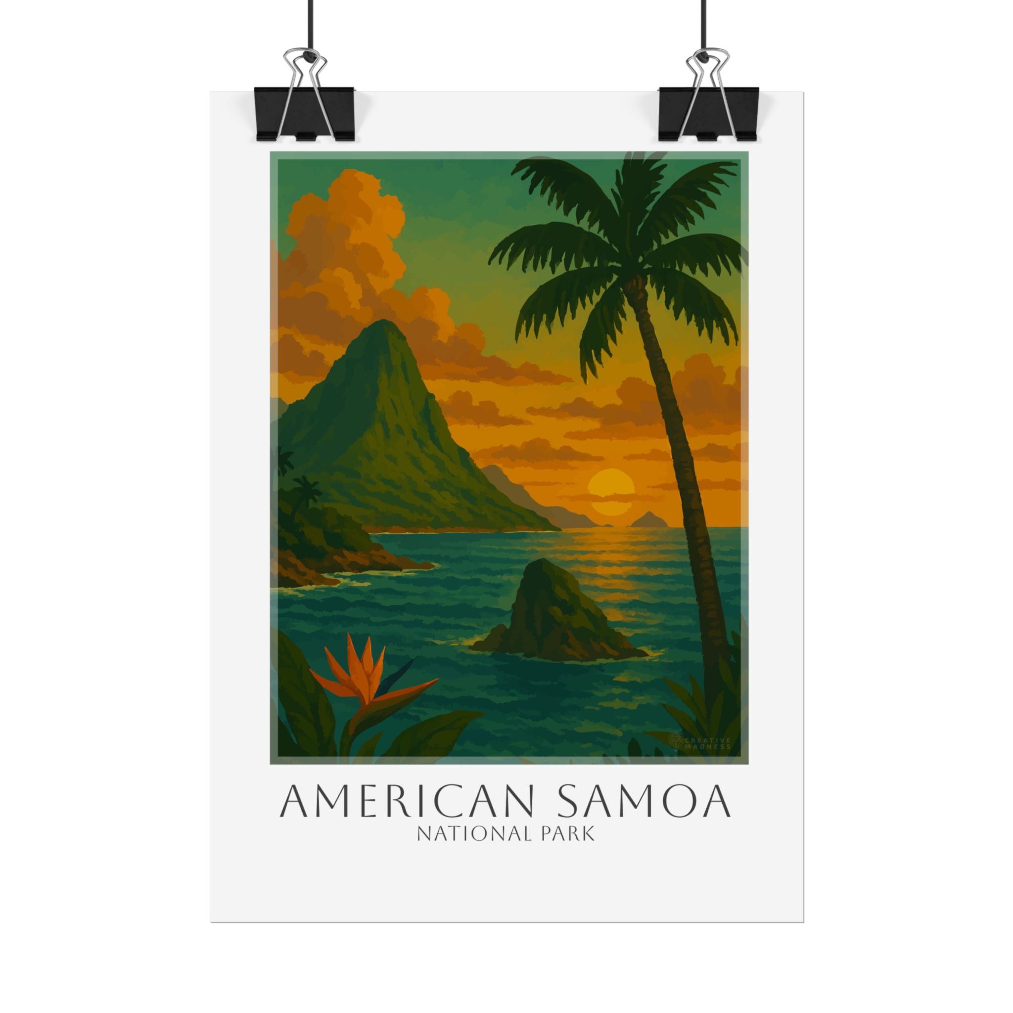 AMERICAN SAMOA * Travel Poster * National Park Wall Art