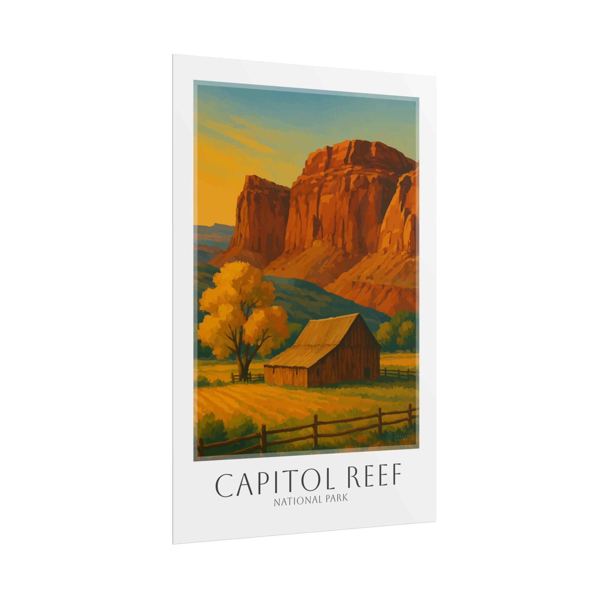 CAPITOL REEF * Travel Poster * National Park Wall Art