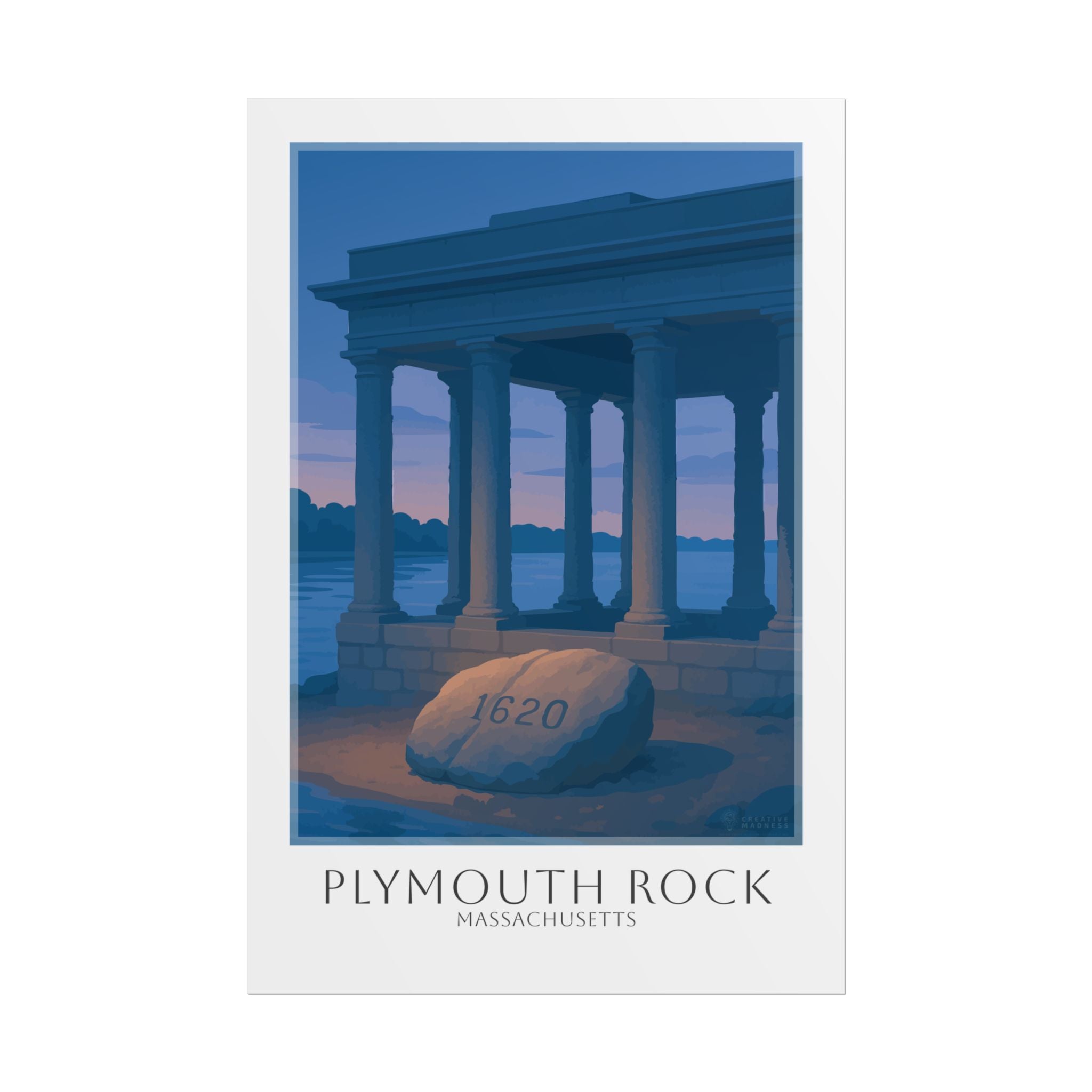Plymouth Rock Travel Poster