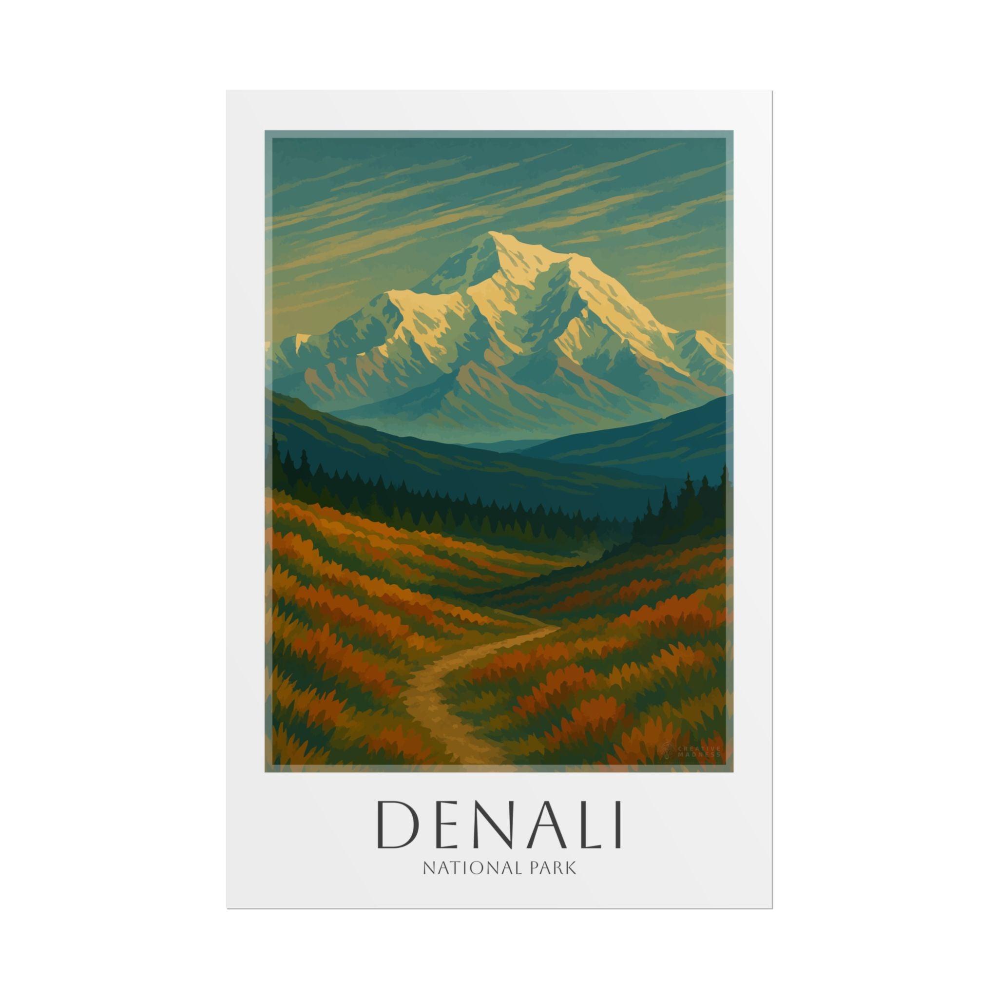 DENALI * Travel Poster * National Park Wall Art