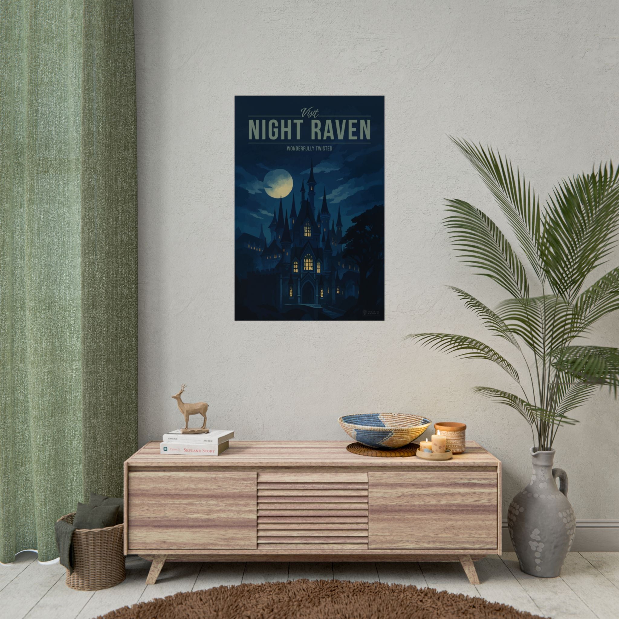Night Raven Travel Poster
