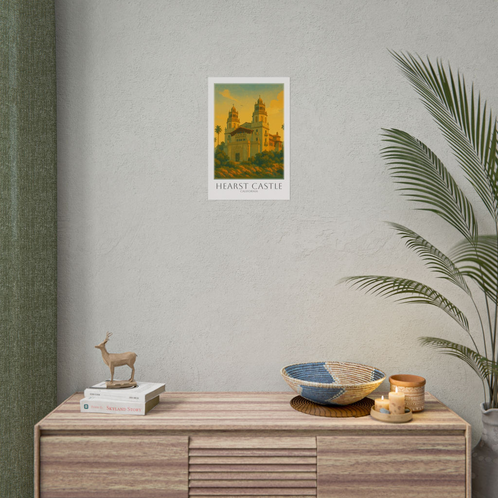 Hearst Castle Travel Poster