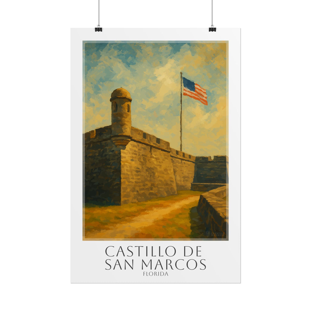 Castillo De San Marcos Travel Poster