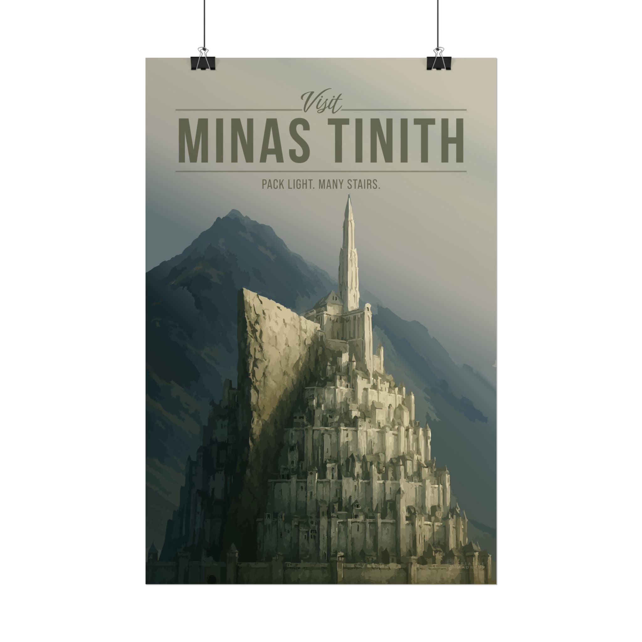 Minas Tirith Travel Poster