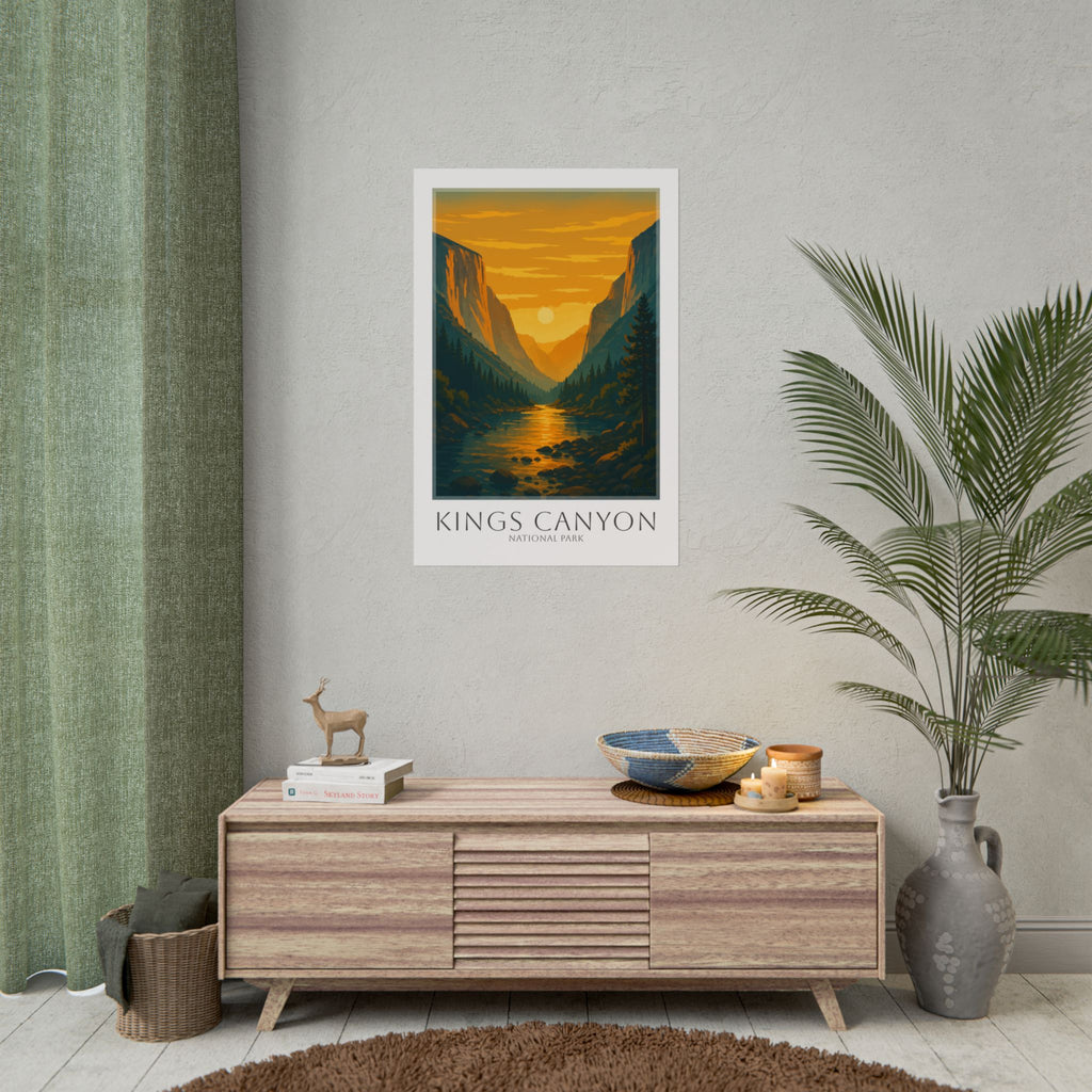 KINGS CANYON * Travel Poster * National Park Wall Art