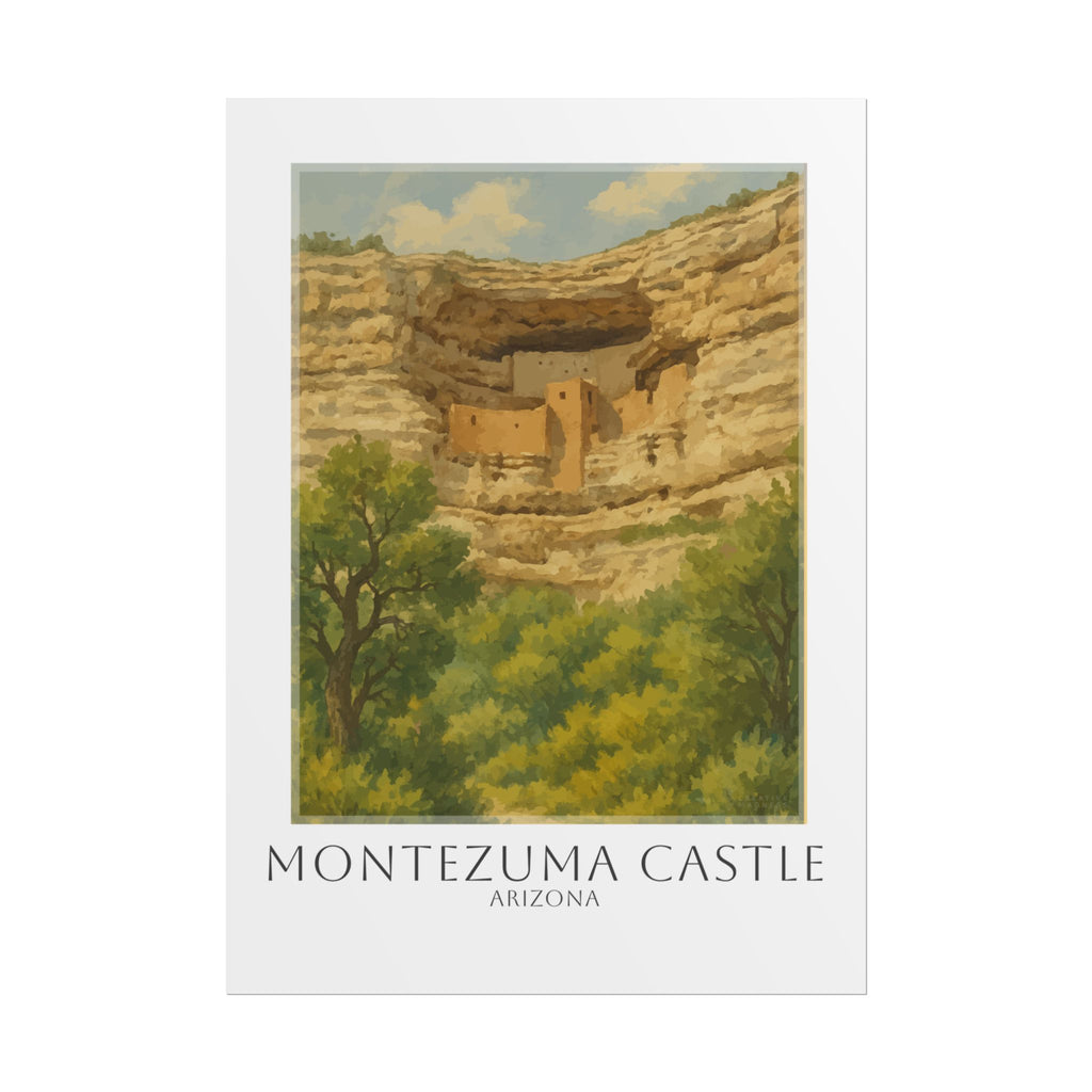 Montezuma Castle Travel Poster