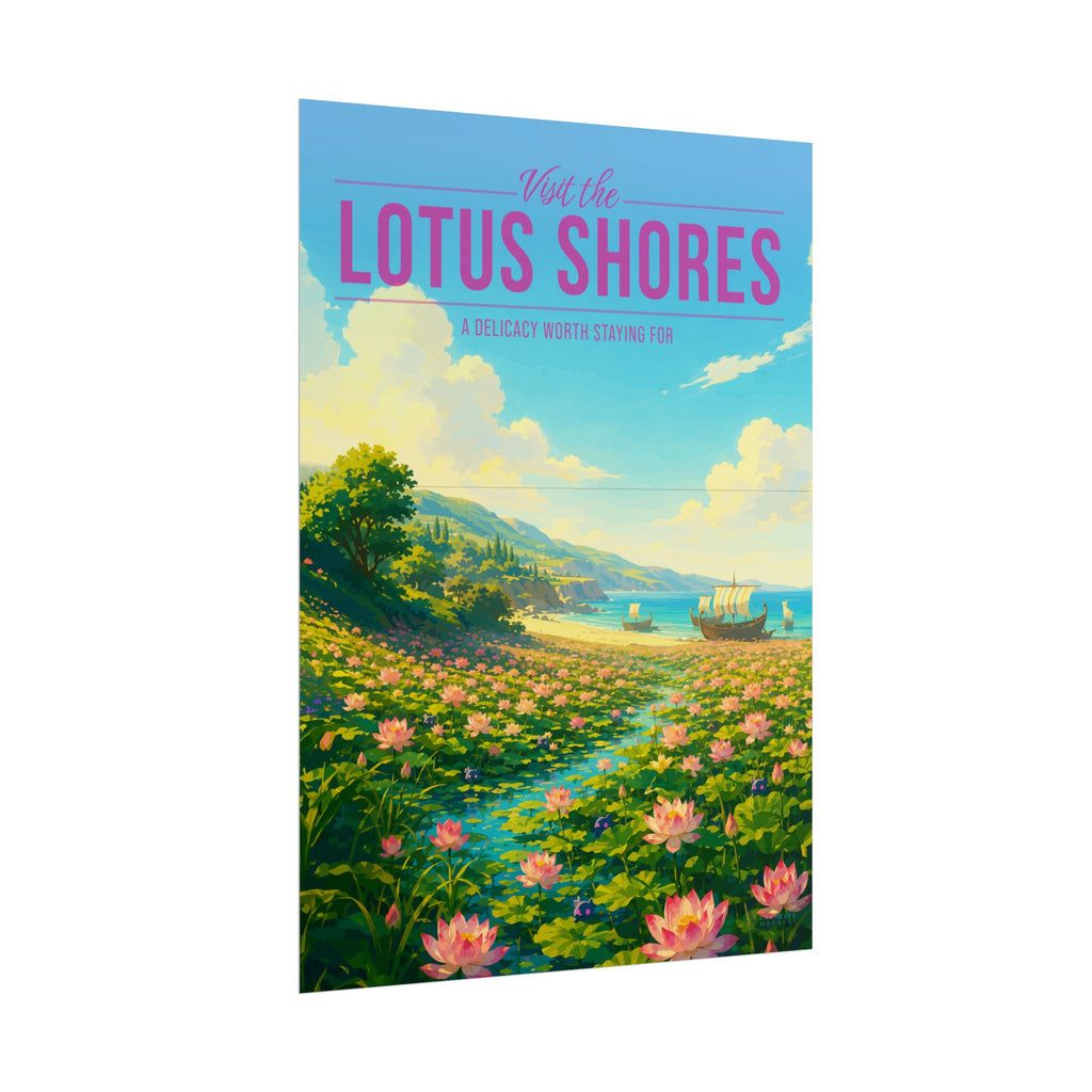 Lotus Shores Travel Poster