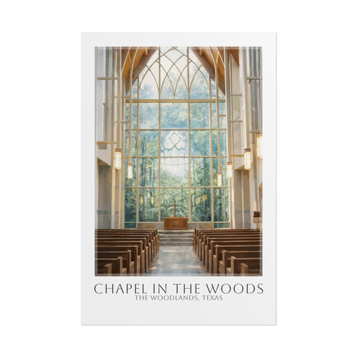 Chapel In The Woods Travel Poster