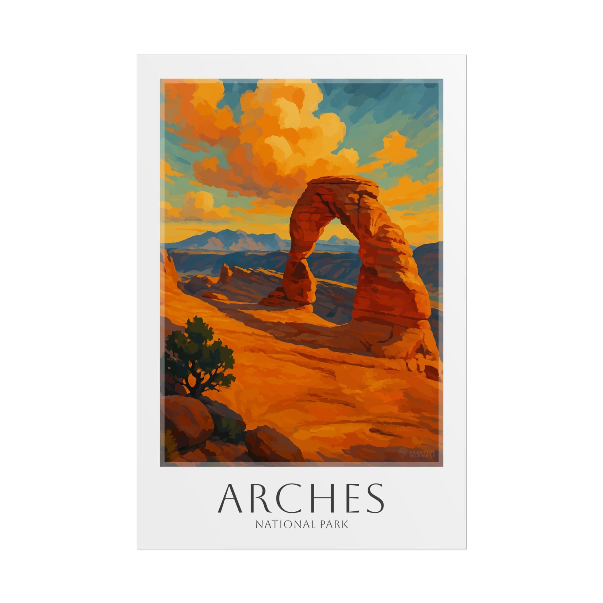 ARCHES * Travel Poster * National Park Wall Art